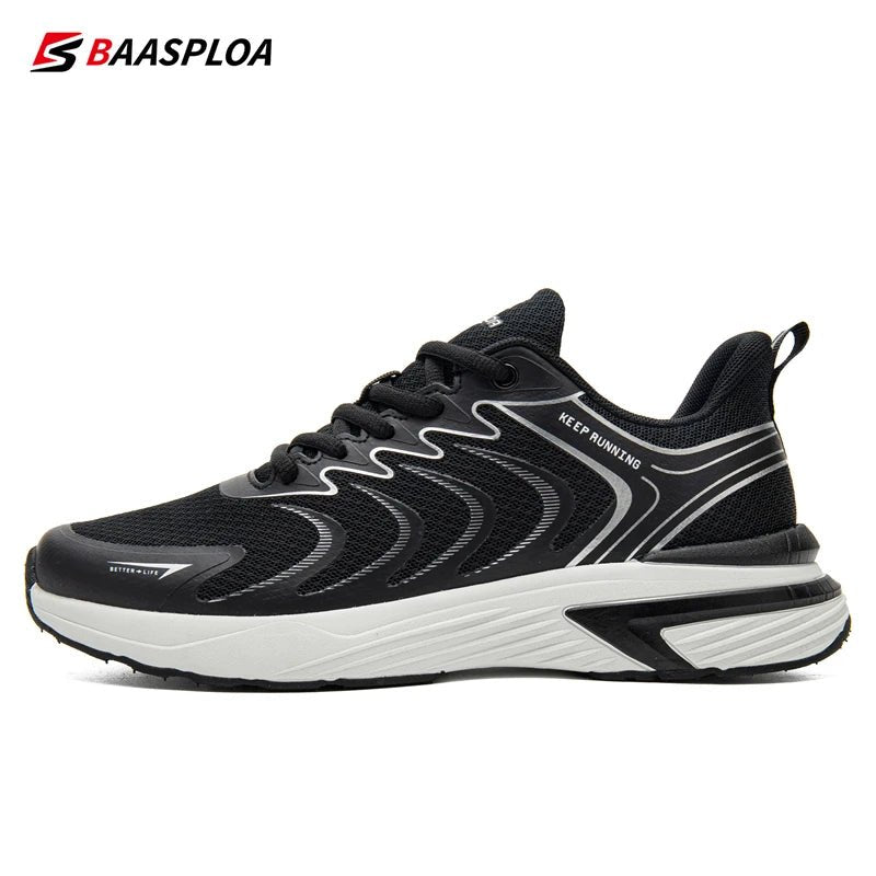 Baasploa New Running Shoes Men Casual Lightweight Mesh Walking Shoes Male Outdoor Breathable Non-Slip Tennis Sports Shoes - flohmarkt-deutschland.shop