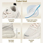 Baasploa Women Retro Running Shoes Outdoor Mesh Lace Up Jogging Sports Shoes Female Casual Lightweight Breathable Non-slip Shoes - flohmarkt-deutschland.shop
