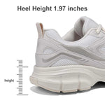 Baasploa Women Running Shoes Lightweight Breathable Sport Shoes Female Comfort White Casual Sneakers Height Increase Cushioning - flohmarkt-deutschland.shop