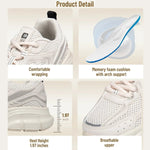 Baasploa Women Sports Shoes Outdoor Lightweight Breathable Jogging Sneakers Female Casual Mesh Anti-slip Lace Up Running Shoes - flohmarkt-deutschland.shop