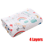 Baby Badetuch Junge Mädchen Baumwolle Decke Für Neugeborene Bademantel 4-Schicht Gaze Waschlappen Infant Swaddle - flohmarkt-deutschland.shop