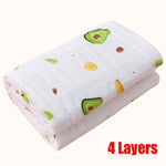 Baby Badetuch Junge Mädchen Baumwolle Decke Für Neugeborene Bademantel 4-Schicht Gaze Waschlappen Infant Swaddle - flohmarkt-deutschland.shop