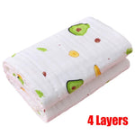 Baby Badetuch Junge Mädchen Baumwolle Decke Für Neugeborene Bademantel 4-Schicht Gaze Waschlappen Infant Swaddle - flohmarkt-deutschland.shop