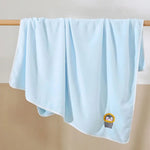 Baby-Badetuch, Wickeldecke für Kleinkinder, Niedliche Tier-Stickerei Fleece-Decke, Weicher Kinderbademantel, Kinderdecke - flohmarkt-deutschland.shop