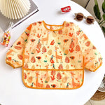 Baby-Lätzchen, niedlich, bunt, Cartoon, wasserdicht, Lätzchen, Säugling, Essen, Kinder, Zeichnen, Langarm-Schürze, selbsternährendes Baby, 0–3 Jahre - flohmarkt-deutschland.shop
