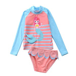 Baby Swimwear and Surfwear Long Sleeve Bathing Suit Toddler Girls 2021 Unicorn Mermaid Swimsuit Kids Swimming Suits for Children - flohmarkt-deutschland.shop