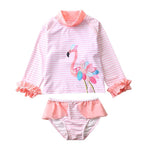 Baby Swimwear and Surfwear Long Sleeve Bathing Suit Toddler Girls 2021 Unicorn Mermaid Swimsuit Kids Swimming Suits for Children - flohmarkt-deutschland.shop