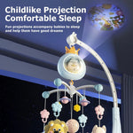 Babybett-Mobile mit Projektor und Nachtlicht, ferngesteuertes, musikalisches rotierendes Spielzeug mit beruhigenden Schlafliedern für Neugeborene - flohmarkt-deutschland.shop