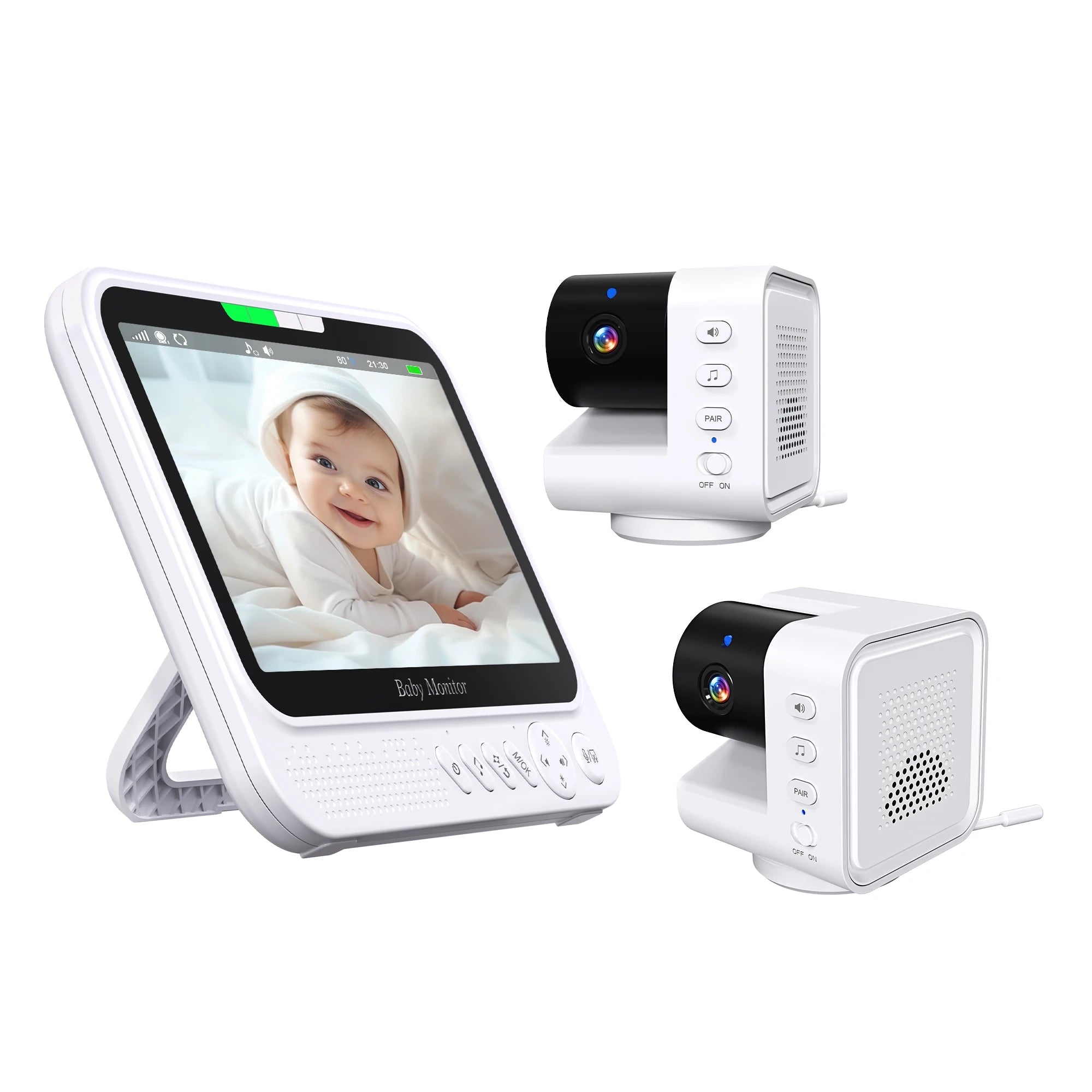 Babyphone mit 7 Zoll Bildschirm PTZ Kamera & Temperatur - flohmarkt-deutschland.shop