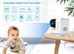 Babyphone mit 7 Zoll Bildschirm PTZ Kamera & Temperatur - flohmarkt-deutschland.shop