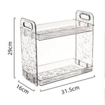 Bad Doppels chicht Kosmetik Lager regal Toilette Aufbewahrung sbox Waschtisch Organizer Desktop Hautpflege Lager regal Displayst änder - flohmarkt-deutschland.shop