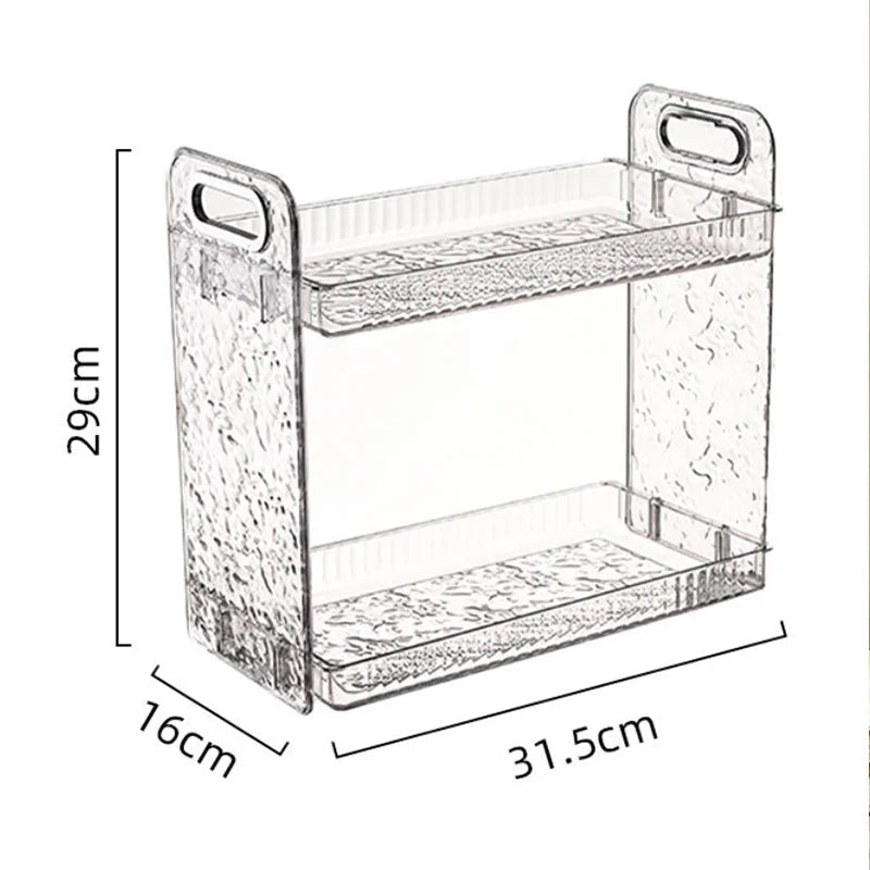 Bad Doppels chicht Kosmetik Lager regal Toilette Aufbewahrung sbox Waschtisch Organizer Desktop Hautpflege Lager regal Displayst änder - flohmarkt-deutschland.shop