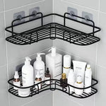 Bad Ecke Lagerung Regale Wand Rack Shampoo Halter Eisen Dusche Ablauf Korb Punch-Freies Organizer Bad Zubehör - flohmarkt-deutschland.shop
