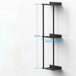 Bad Lagerung Inhaber Metall 3-tier Regal Lagerung Inhaber Multifunktionale Handtuch Halter Racks Wand Organizer Racks Wohnkultur - flohmarkt-deutschland.shop