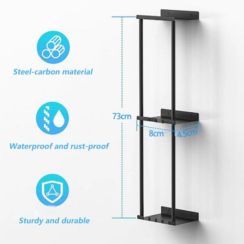 Bad Lagerung Inhaber Metall 3-tier Regal Lagerung Inhaber Multifunktionale Handtuch Halter Racks Wand Organizer Racks Wohnkultur - flohmarkt-deutschland.shop