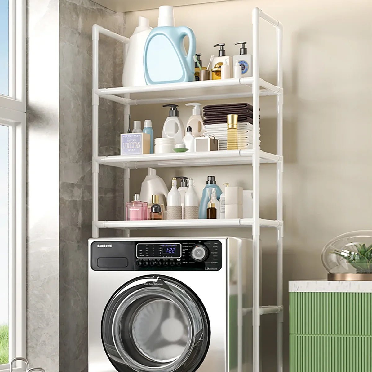 Bad Lagerung Rack platzsparende Ständer Halter Multifunktionale Boden Typ Wc Lagerung Racks Mehrschichtige Waschmaschine Regal - flohmarkt-deutschland.shop
