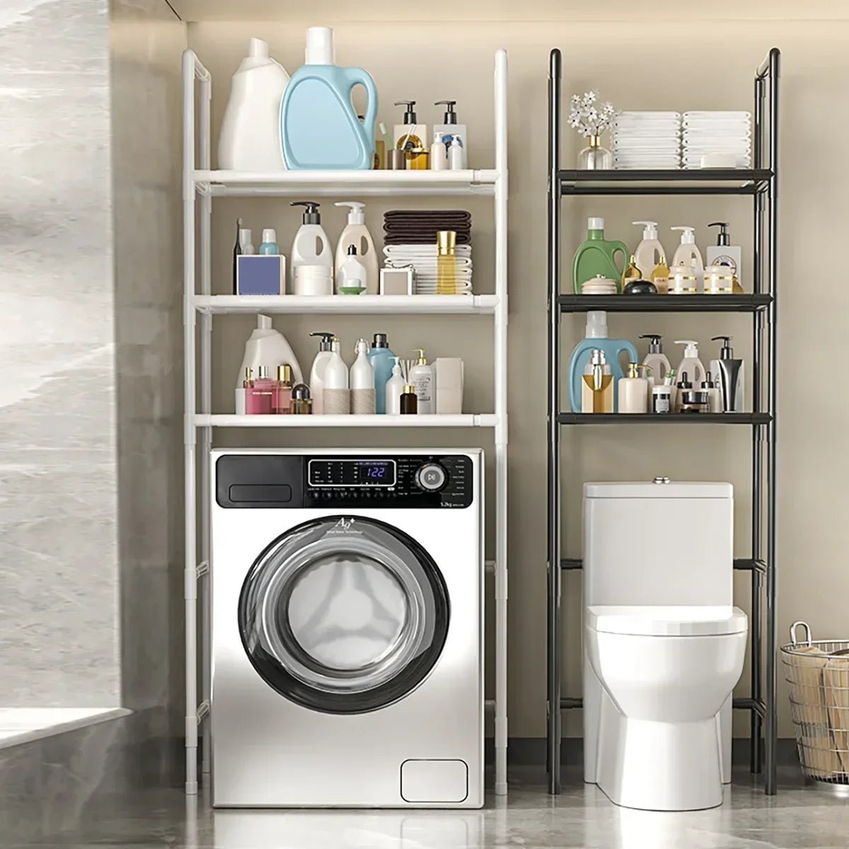 Bad Lagerung Rack platzsparende Ständer Halter Multifunktionale Boden Typ Wc Lagerung Racks Mehrschichtige Waschmaschine Regal - flohmarkt-deutschland.shop