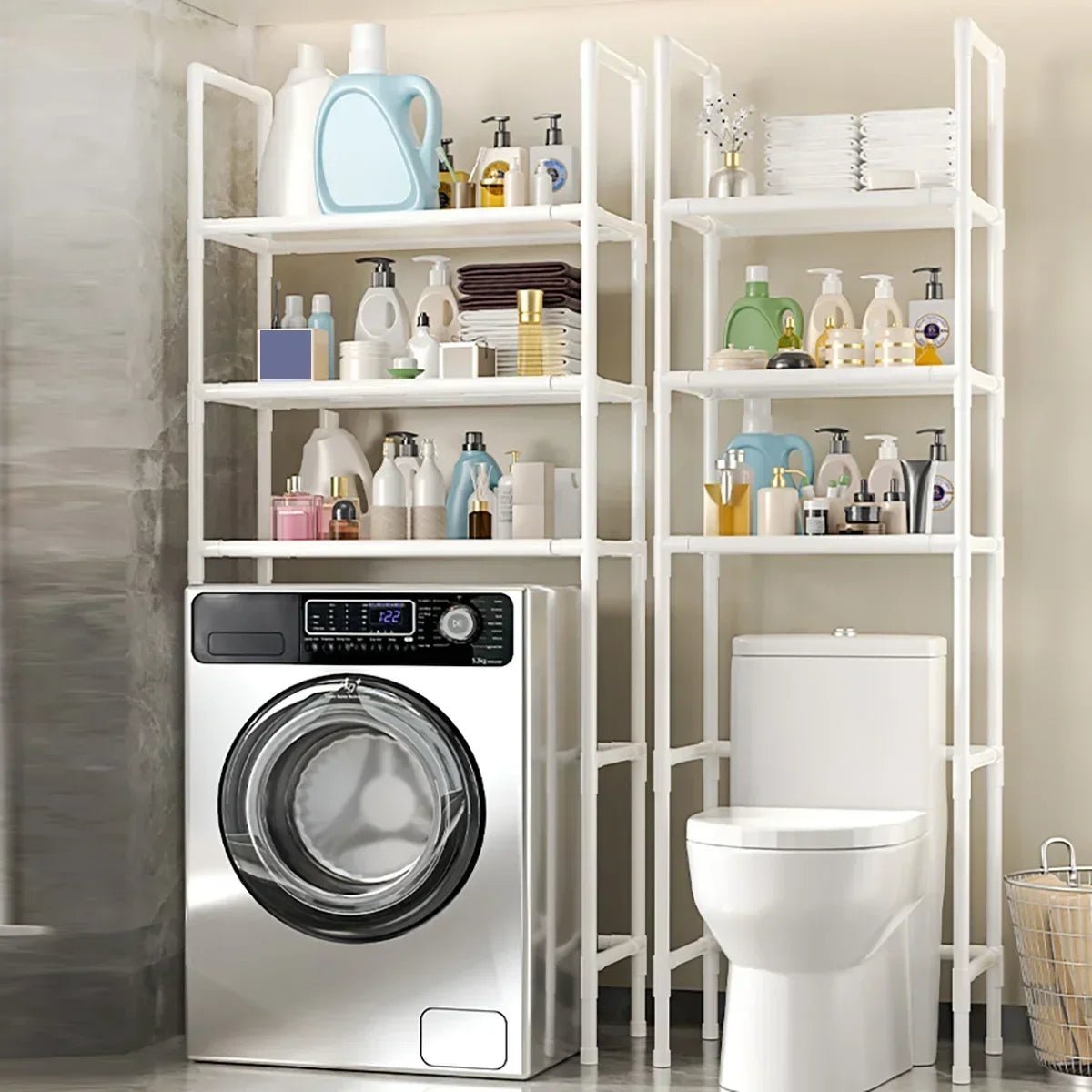 Bad Lagerung Rack platzsparende Ständer Halter Multifunktionale Boden Typ Wc Lagerung Racks Mehrschichtige Waschmaschine Regal - flohmarkt-deutschland.shop