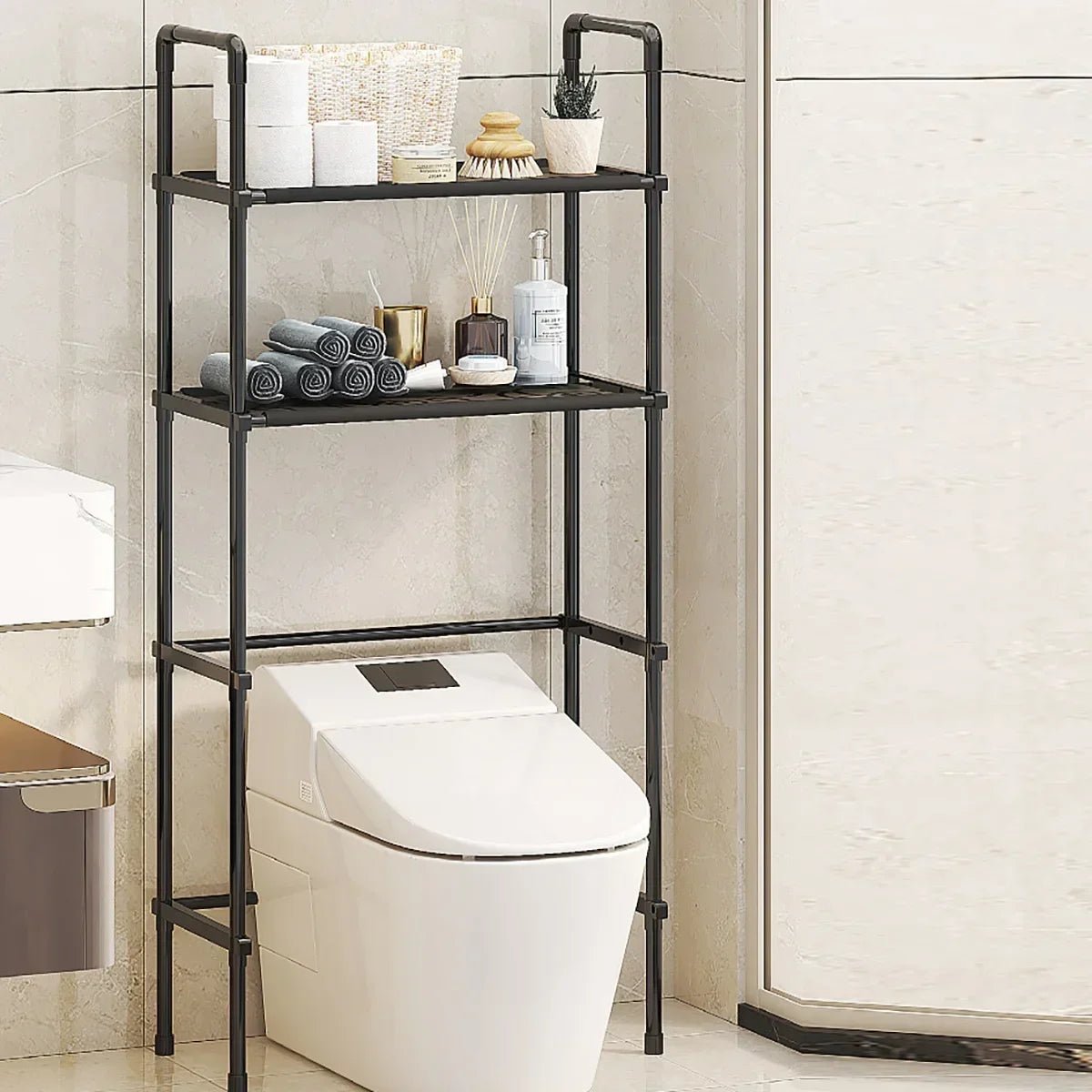 Bad Lagerung Rack platzsparende Ständer Halter Multifunktionale Boden Typ Wc Lagerung Racks Mehrschichtige Waschmaschine Regal - flohmarkt-deutschland.shop