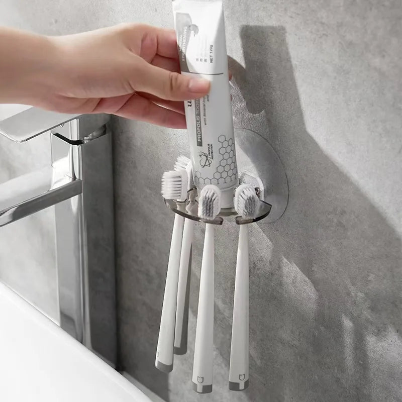 Bad Lagerung Rack Wand Selbst Zahnbürste Halter Zahnpasta Spender Razor Stand Badezimmer Organisation Hause Gadgets - flohmarkt-deutschland.shop