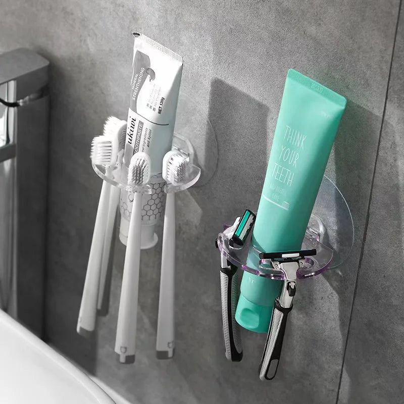 Bad Lagerung Rack Wand Selbst Zahnbürste Halter Zahnpasta Spender Razor Stand Badezimmer Organisation Hause Gadgets - flohmarkt-deutschland.shop