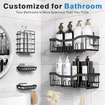 Bad Lagerung Regal Wand-montiert Toilettenartikel Organizer Rack Make-Up Lagerung Inhaber Shampoo Rack Dusche Regal Hause Zubehör - flohmarkt-deutschland.shop
