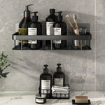 Bad Regal Küche Lagerung Organizer Aluminium Legierung Shampoo Rack Dusche Regal Bad Zubehör Kein Bohrer Regal - flohmarkt-deutschland.shop
