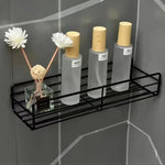 Bad Regal Wand Montiert Ecke Lagerung Regale Shampoo Halter Kosmetik Rack Eisen Dusche Ablauf Korb Badezimmer Organizer - flohmarkt-deutschland.shop