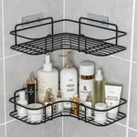 Bad Regal Wand Montiert Ecke Lagerung Regale Shampoo Halter Kosmetik Rack Eisen Dusche Ablauf Korb Badezimmer Organizer - flohmarkt-deutschland.shop