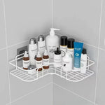 Bad Regal Wand Montiert Ecke Lagerung Regale Shampoo Halter Kosmetik Rack Eisen Dusche Ablauf Korb Badezimmer Organizer - flohmarkt-deutschland.shop