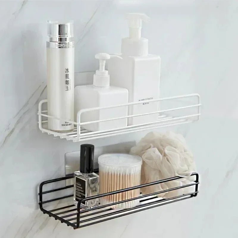 Bad Regal Wand Montiert Ecke Lagerung Regale Shampoo Halter Kosmetik Rack Eisen Dusche Ablauf Korb Badezimmer Organizer - flohmarkt-deutschland.shop