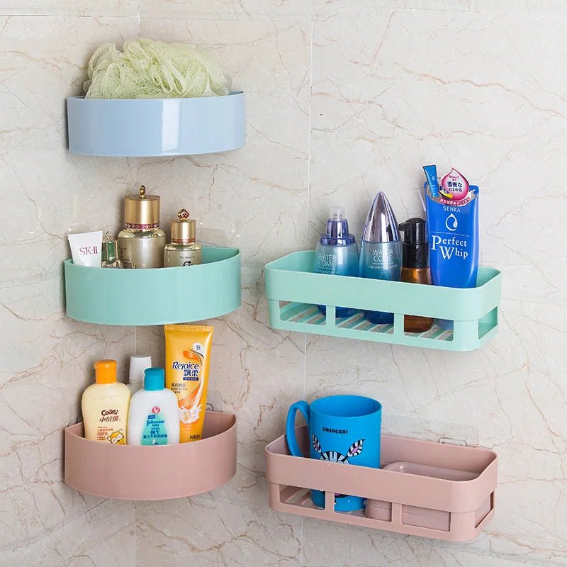 Bad Zubehör Wand Regal Bad Regale Wand Ecke Veranstalter Dusche Shampoo Halter Wc Saugnapf Lagerung Rack - flohmarkt-deutschland.shop