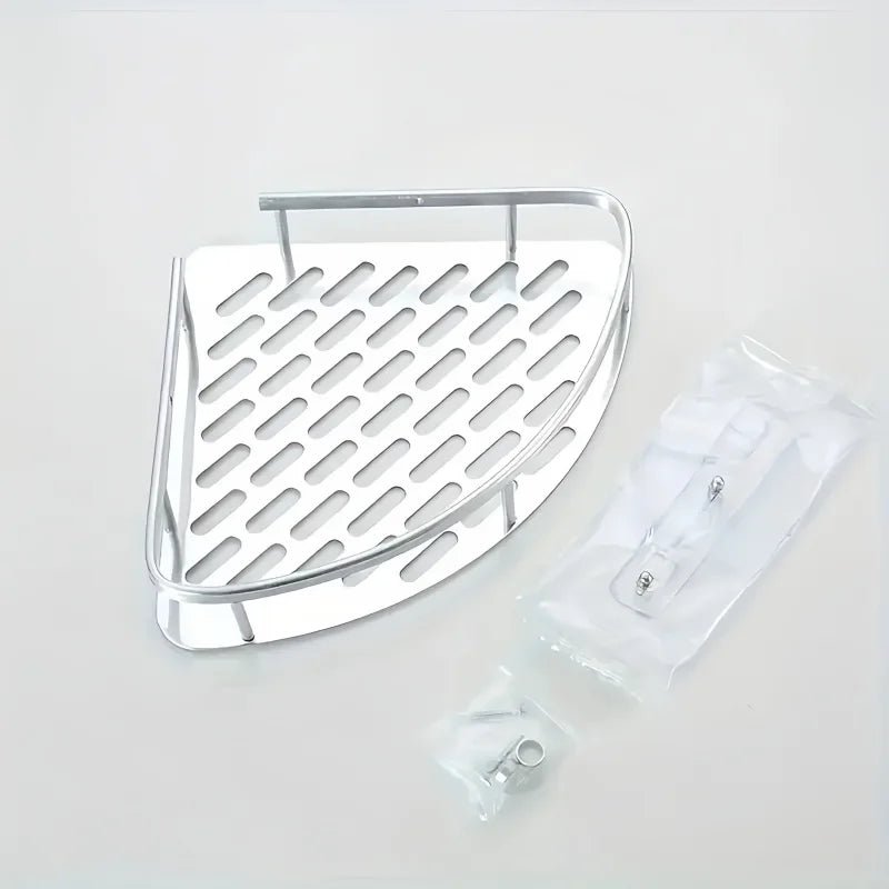 Badezimmer-Aufbewahrungsregal Keine Bohrerregale Wandhalterung Eckregal Duschhalter Für WC-Shampoo-Organizer Badezimmerzubehör - flohmarkt-deutschland.shop
