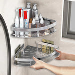 Badezimmer-Aufbewahrungsregal Keine Bohrerregale Wandhalterung Eckregal Duschhalter Für WC-Shampoo-Organizer Badezimmerzubehör - flohmarkt-deutschland.shop