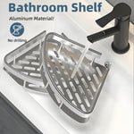 Badezimmer-Aufbewahrungsregal Keine Bohrerregale Wandhalterung Eckregal Duschhalter Für WC-Shampoo-Organizer Badezimmerzubehör - flohmarkt-deutschland.shop