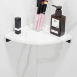 Badezimmerzubehör-Set, schwarzes Badezimmerregal, Handtuchhalter, Handtuchhalter, Papierhalter, Toilettenbürstenhalter aus Marmor und Messing - flohmarkt-deutschland.shop