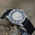 Baltany S2027 Tuxedo Retro Uhr – 36mm, Quarz, Sub-Sekunde, Leder, Leuchtend - flohmarkt-deutschland.shop
