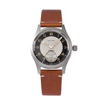 Baltany S2027 Tuxedo Retro Uhr – 36mm, Quarz, Sub-Sekunde, Leder, Leuchtend - flohmarkt-deutschland.shop