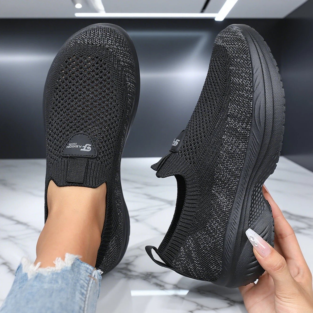 Barfußschuh, breite Füße, dicke Sohlen, Schuhe für Männer und Frauen, 2025, neue Frühlings-Mesh-Sportschuhe für lässige Tennis-Frauen - flohmarkt-deutschland.shop