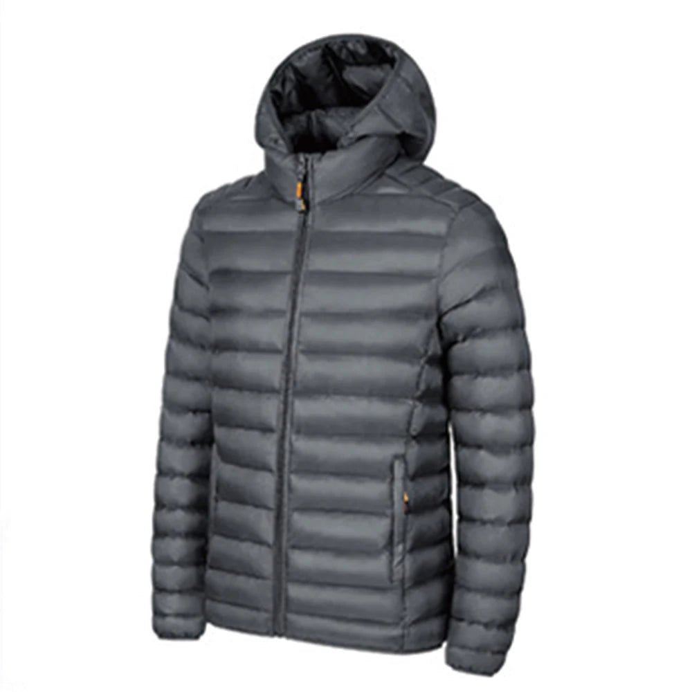 Baumwolljacke für Herren für Herbst und Winter – mehrere Farben, Stehkragen und Kapuzendesign - flohmarkt-deutschland.shop
