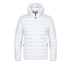 Baumwolljacke für Herren für Herbst und Winter – mehrere Farben, Stehkragen und Kapuzendesign - flohmarkt-deutschland.shop