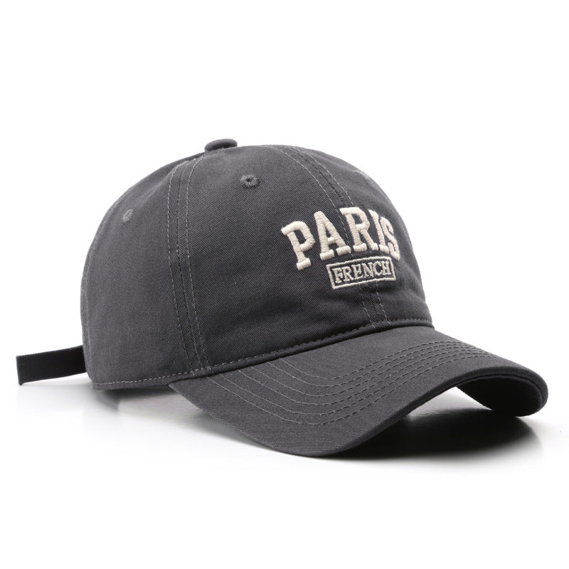Japanese and Korean Style Spring Autumn Embroidered Cap