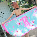 Pink Rose Microfiber Oversized Beach Towel for Travel