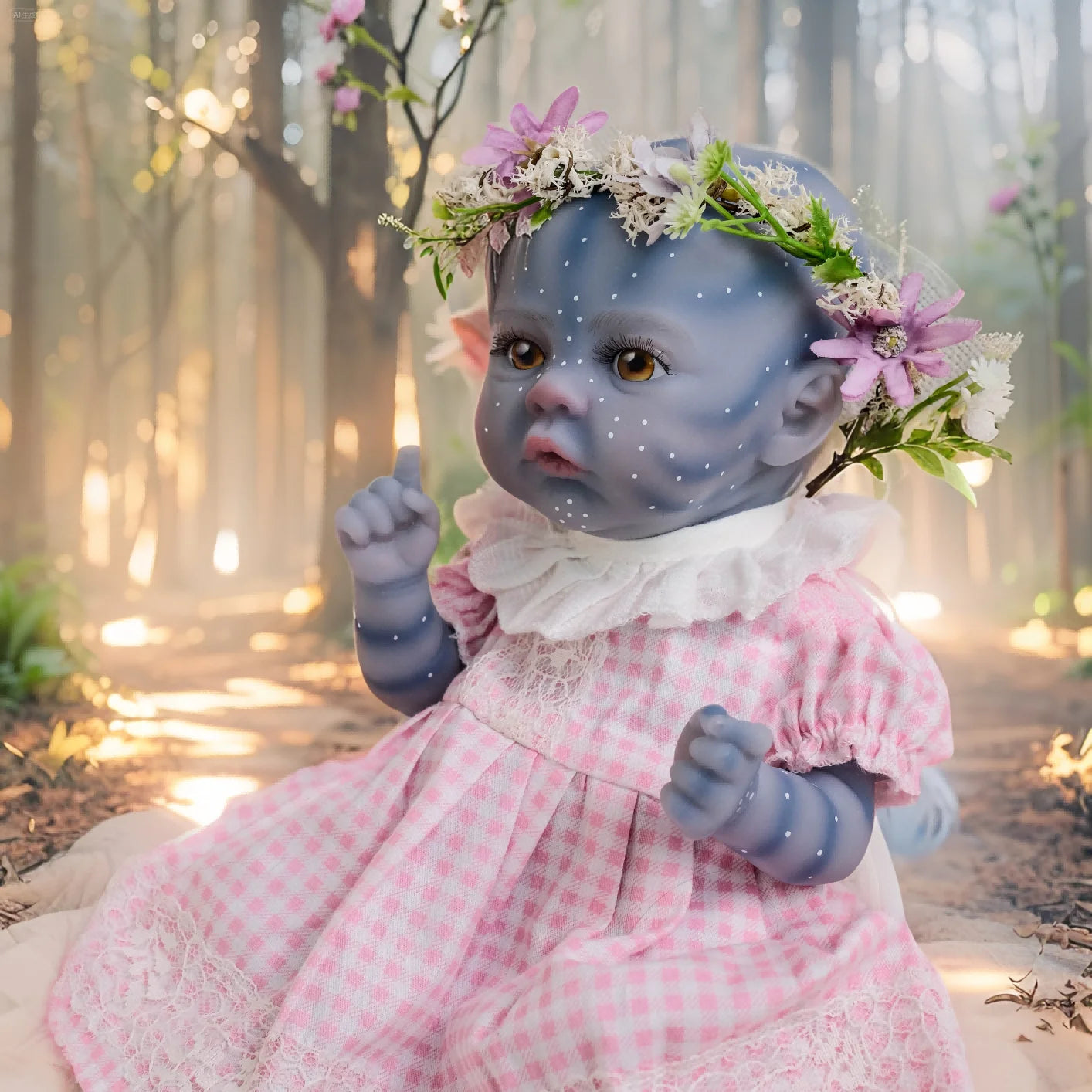 NPK 12inch Newborn Reborn Doll Handmade High Quality Avatar Meadow Lifelike Soft Touch Small Cute Handy Doll for Collectors
