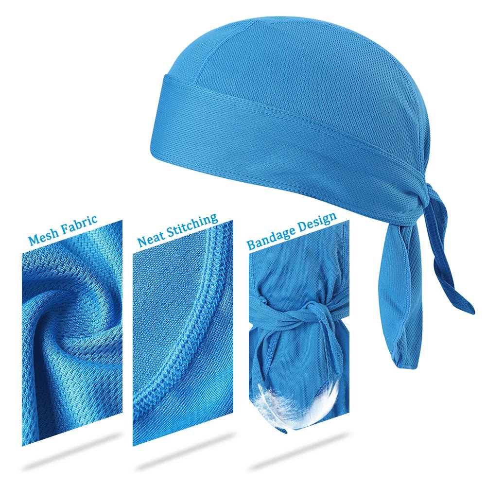 Bicycle Headband Sweat-wicking Cap Cycling Headscarf Quick-dry Sun-Protective Hat Head Scarf for Outdoor Cycling Sport Bandana - flohmarkt-deutschland.shop