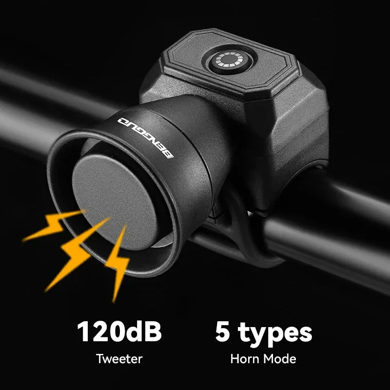 Bicycle Horn Mountain Bike Battery/USB Charging Waterproof Electronic Bike Bell Riding Equipment Children's Scooter Accessories - flohmarkt-deutschland.shop