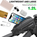 Bike Bag Waterproof Reflective Front Top Frame Tube Bag Large Capacity Ultralight Bicycle Bag Cycling Pannier Bag Accessories - flohmarkt-deutschland.shop
