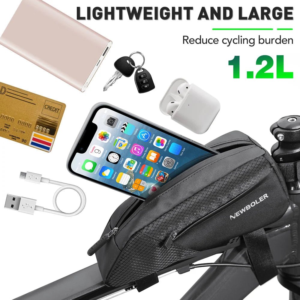 Bike Bag Waterproof Reflective Front Top Frame Tube Bag Large Capacity Ultralight Bicycle Bag Cycling Pannier Bag Accessories - flohmarkt-deutschland.shop