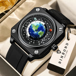 BINBOND Earth & Star Herrenuhr – Quarz, Leuchtend, Wasserdicht, Sport & Casual - flohmarkt-deutschland.shop