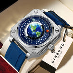 BINBOND Earth & Star Herrenuhr – Quarz, Leuchtend, Wasserdicht, Sport & Casual - flohmarkt-deutschland.shop